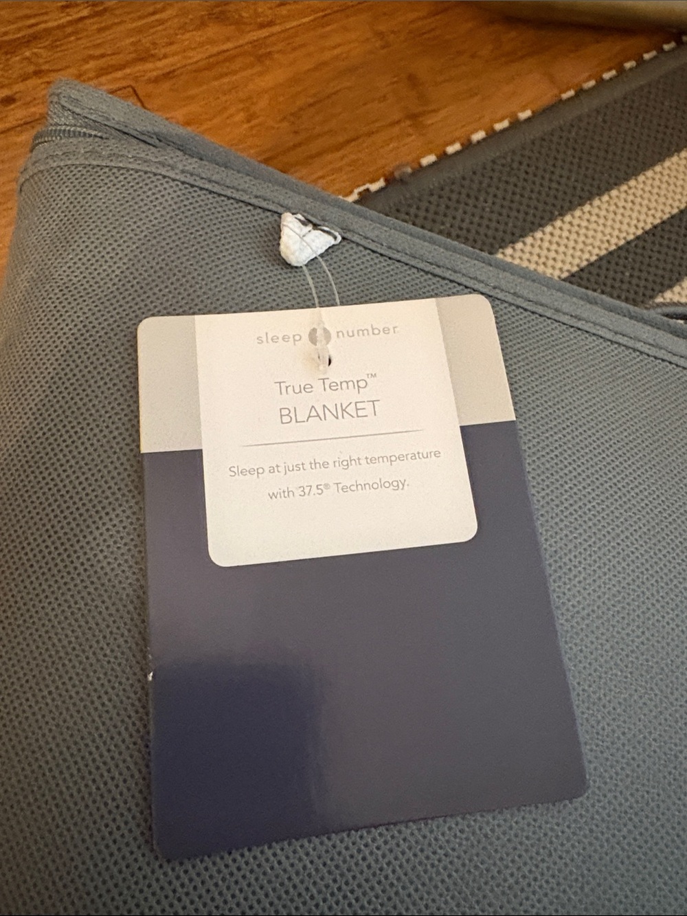 NEW WITH TAGS!! Sleep Number True Temp Blanket - Dark Blue - Picture 3 of 5